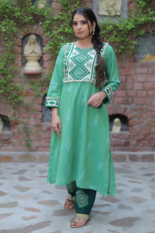 Tashika ikat kurta set