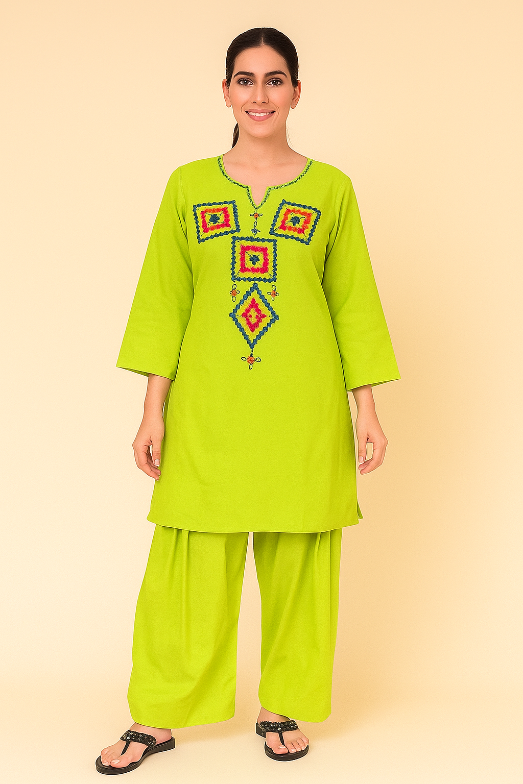 Parrot Farshi kurta set