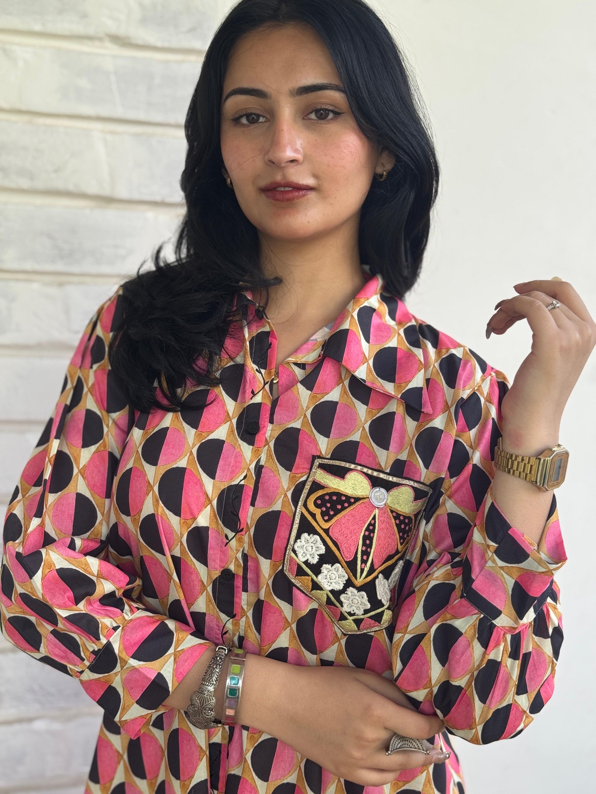 Mustard Patiala Fusion Set