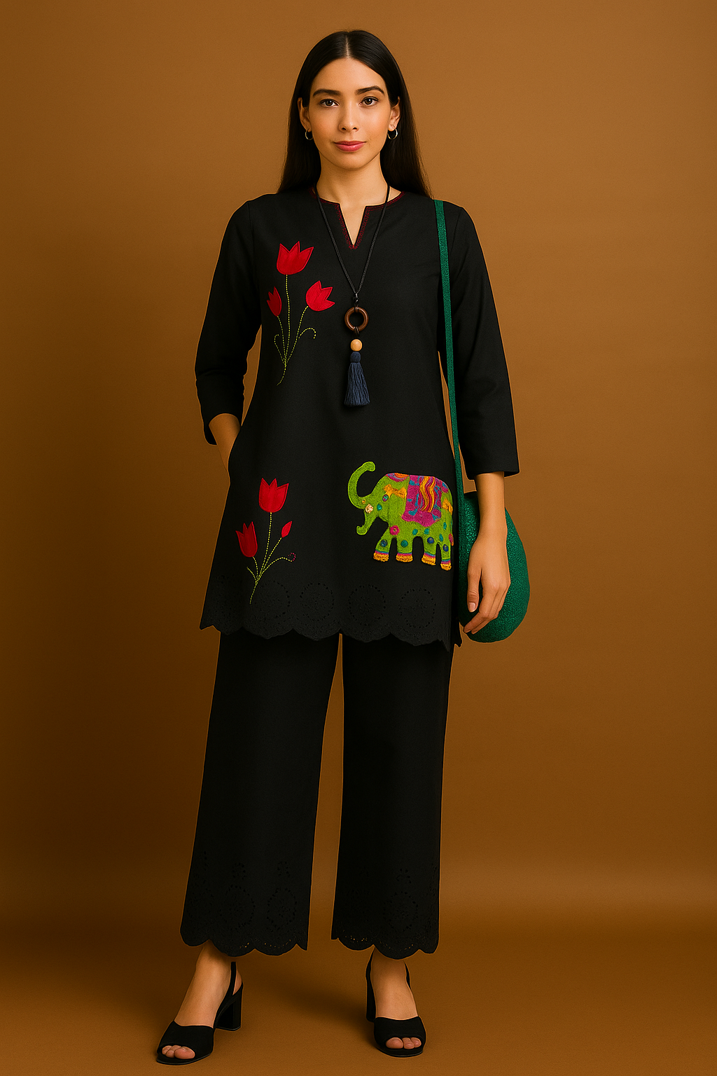 Gajra Gatha Kurta Set