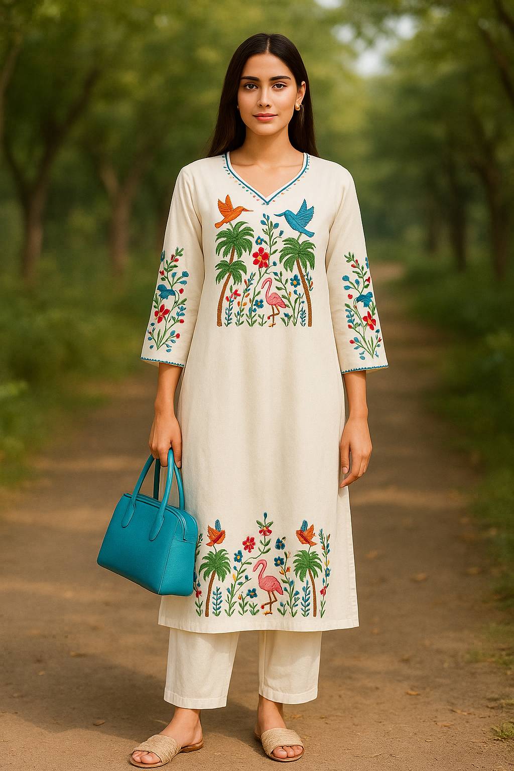 Jungle Whisper Embroidered Set