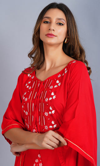 Scarlet Seduction Kaftan