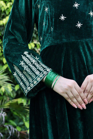 Emerald Enchantment Anarkali