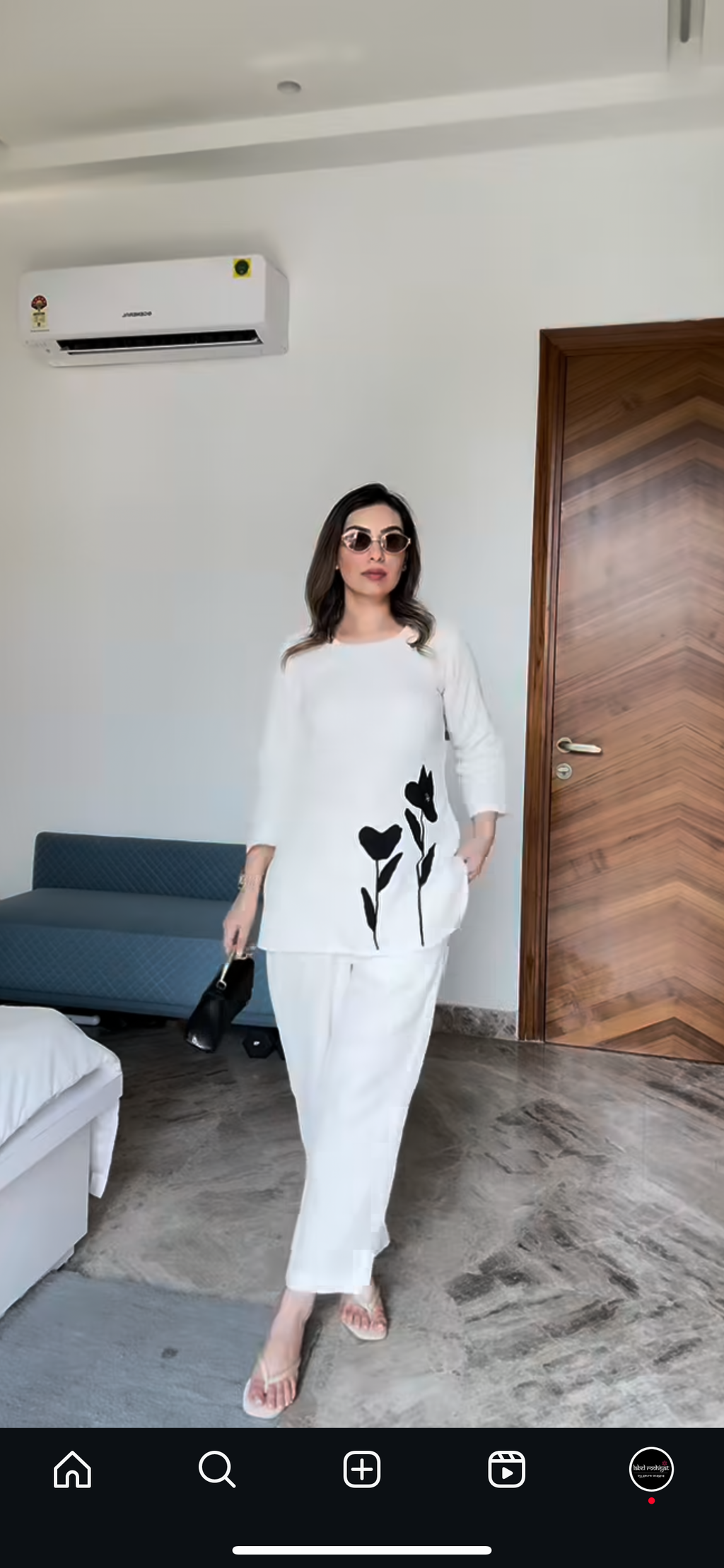 Cream Appliqué set