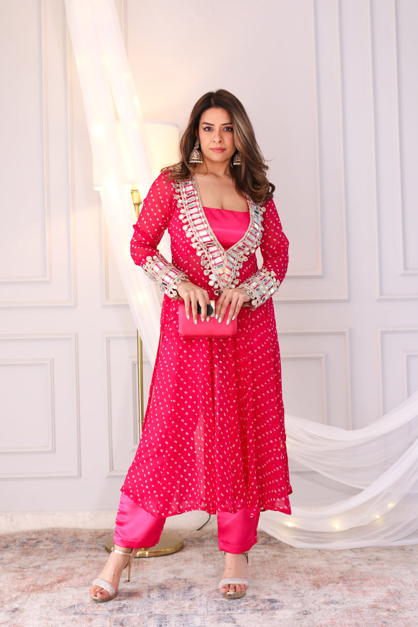 Gulnaar Mirror Kurta Set