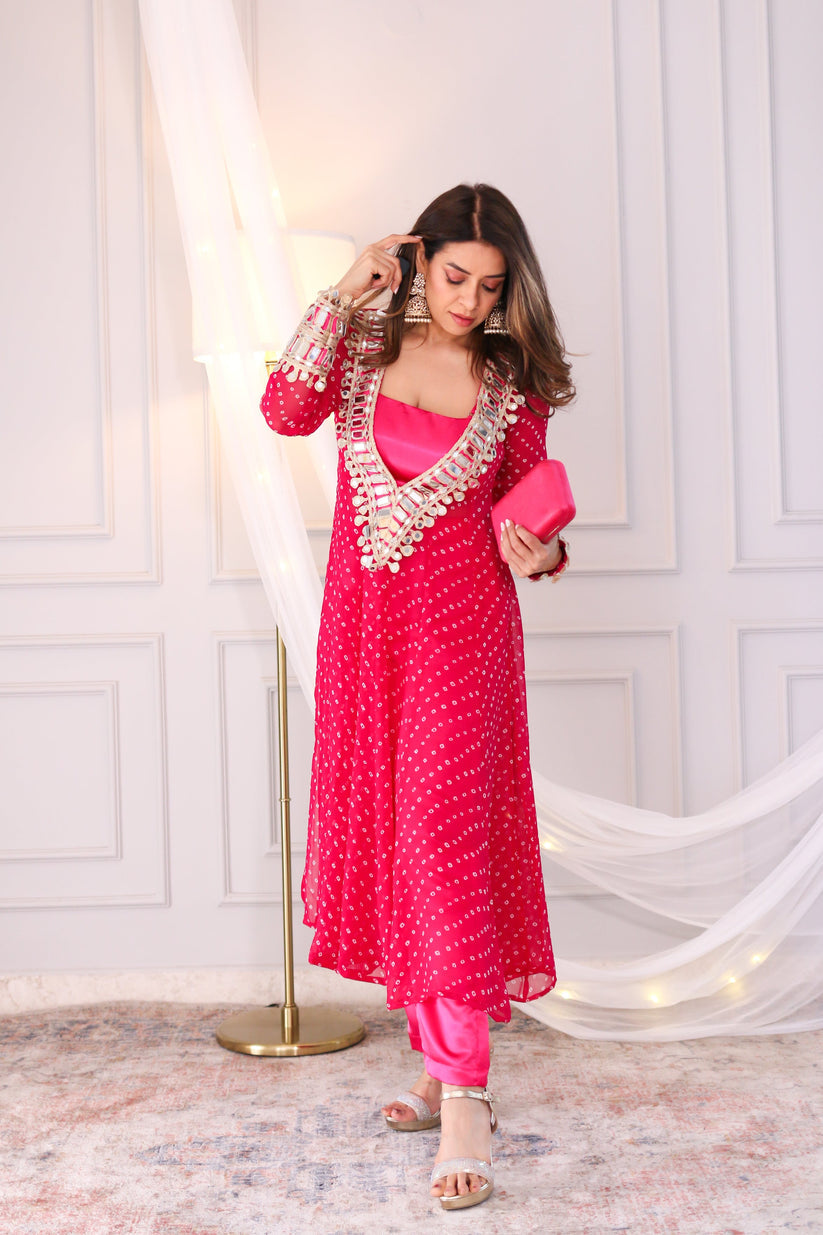 Gulnaar Mirror Kurta Set