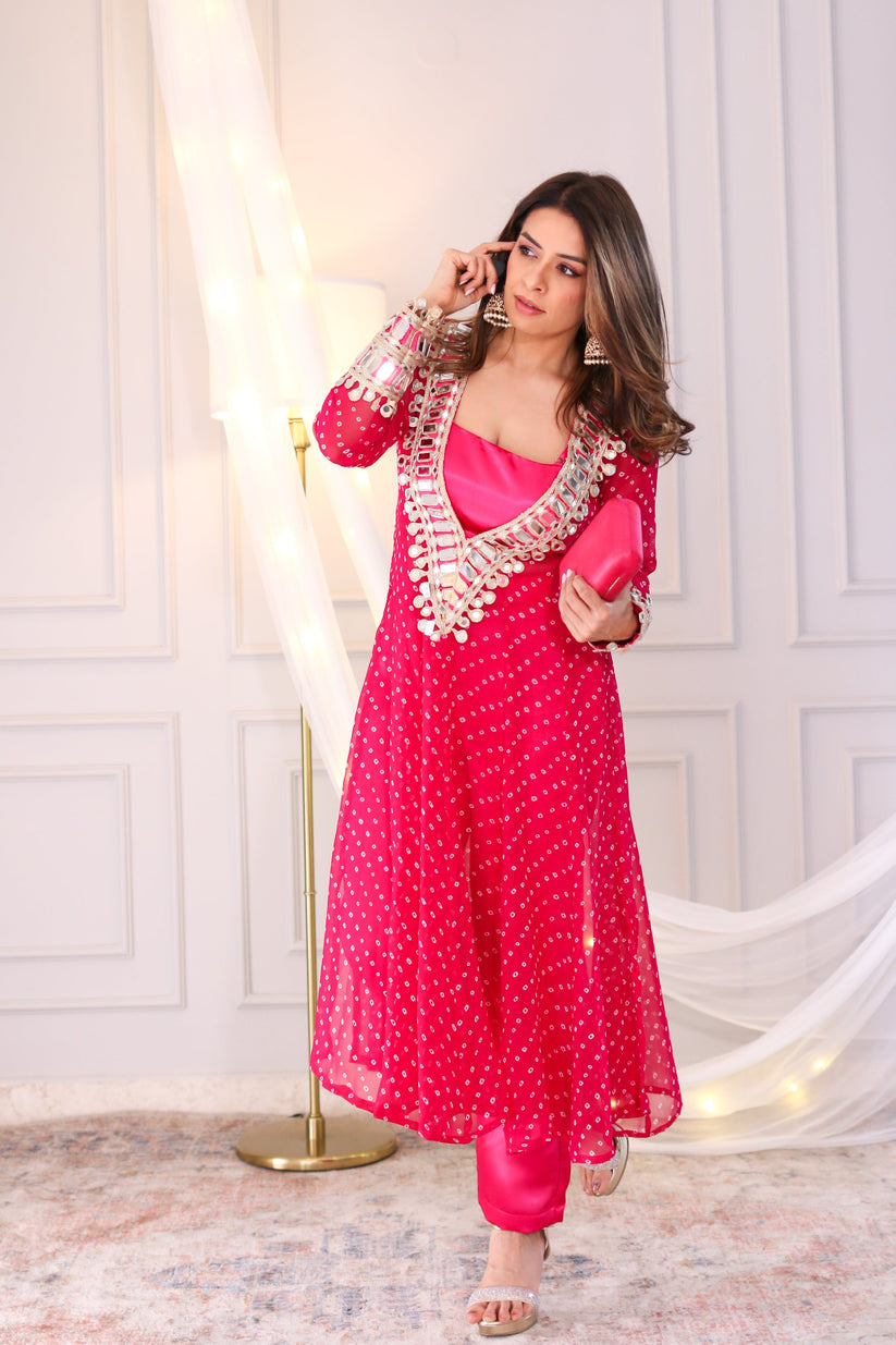 Gulnaar Mirror Kurta Set